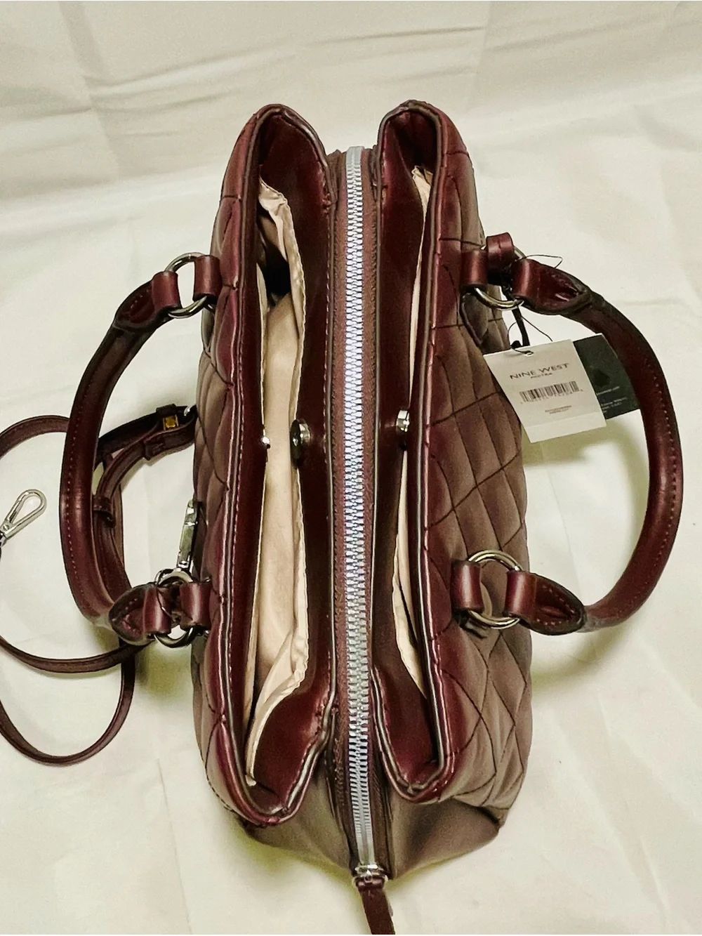 Nine West Peetra Quilted Satchel/Crossbody, NWT
